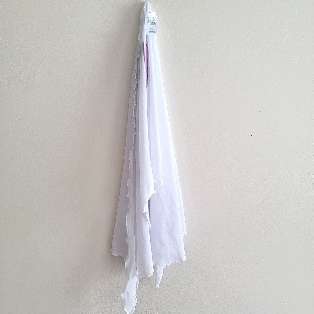 Wild Fable Swim Cover Up Sheer White Wrap L - XL Beach Sarong